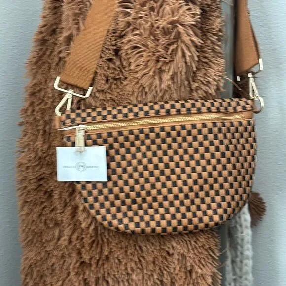 Westlyn Woven Bum Bag/Checkered Coffee - Picture 6 of 9